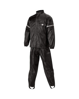 Nelson-Rigg WP-8000 Weatherpro Two-Piece Rain Suit (X-Large) (Black)