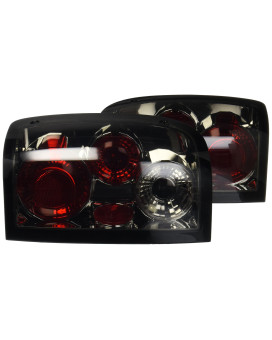 Spec-D Tuning Smoke Lens Tail Lights Compatible with 2001-2005 Ford Ranger, Left + Right Pair Assembly