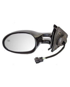 Replacement Drivers Power Side View Mirror Heated Compatible with 1995-2000 Stratus Cirrus 4646309