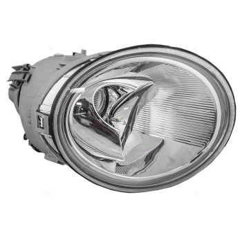 Brock Replacement Passengers Halogen Headlight Headlamp Compatible with 1998-2005 VW New Beetle 1C0 941 030 K