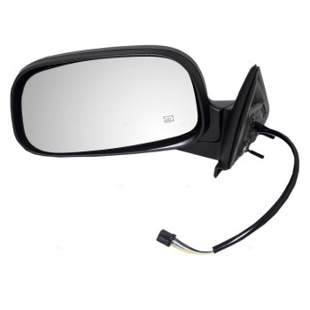 Replacement Driver Power Side View Mirror Heated Textured Compatible with 2001-2004 Dakota 2001-2003 Durango 55077252AE