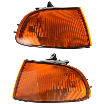 Spec-D Tuning Amber Lens Corner Lights Compatible with Honda Civic 3Dr Hatch 1992-1995 L+R Pair Assembly