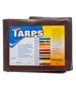 6 Ft. X 20 Ft. Super Heavy Duty 8 Oz. Brown Tarps - 16 Mil Thick