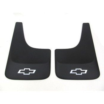 GM  19213391 Splash Guards - Front or Rear Contoured Set - Black with Chevrolet Logo