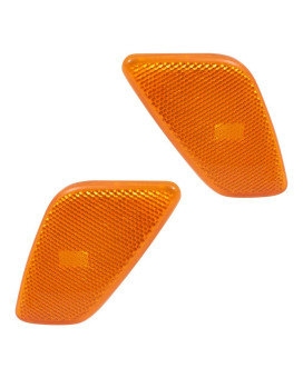 Brock Replacement Set Driver and Passenger Park Signal Side Marker Lights Compatible with 55155629AC 55155628AC