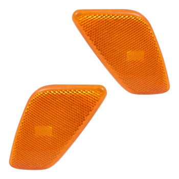 Brock Replacement Set Driver and Passenger Park Signal Side Marker Lights Compatible with 55155629AC 55155628AC