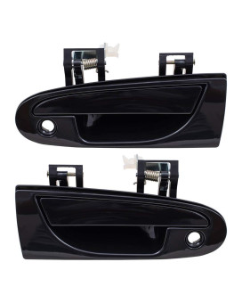 Brock Replacement Driver and Passenger Front Outside Outer Door Handles Compatible with 95-99 Eclipse Avenger Sebring MB913151 MB913152