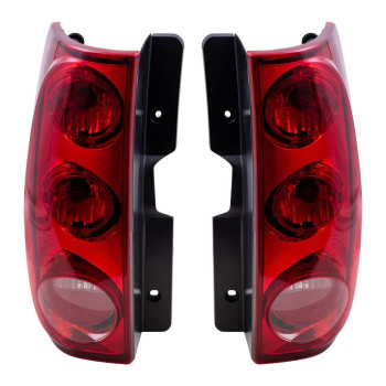 Brock Replacement Driver and Passenger Set Tail Lights Compatible with 2007-2014 Yukon 25975975 25975976