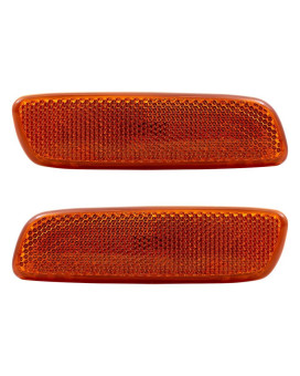 Brock Replacement Driver and Passenger Signal Side Marker Lights Lamps Compatible with 98-05 GS300 8174130120 8173130110