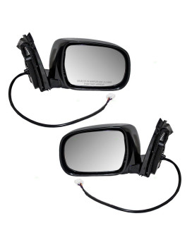 Brock Replacement Driver and Passenger Power Side View Mirrors Heated and Memory Compatible with 04-06 RX 330 07-09 RX 350 06-08 RX 400h SUV 879400E011C0 879100E011C0