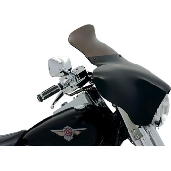 Memphis Shades MEP8561 Smoke Windshield (Batwing Fairing Spoiler Batwing Fairing 9 height, Smoke )