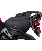 Cortech Super 2.0 36-Liter Motorcycle Saddlebag - Black / 16.9L x 6.7W x 10.2D