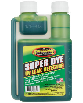 Supercool A/C Leak Detection Dye, Green, 8oz