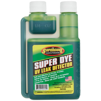 Supercool A/C Leak Detection Dye, Green, 8oz