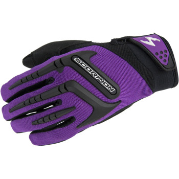 ScorpionEXO Women's Skrub Gloves (Purple, Small)