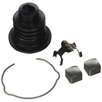 Crown Automotive 8132676K Steering Lower Shaft Boot Kit, Black, Silver