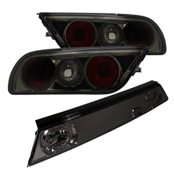 Spec-D Tuning Smoke Tail Lights for 1989-1994 Nissan S13 240Sx Hatchback Left + Right Pair