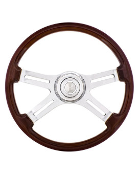 United Pacific 88130 - Steering Wheel - 18 4 Spoke Steering Wheel With Hub - Freightliner 1989- July 2006