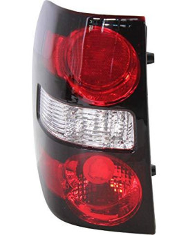 Evan-Fischer Tail Light Lens and Housing Compatible with 2006-2010 Ford Explorer - CAPA Driver Side