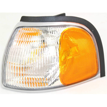 Evan-Fischer Corner Light Compatible with 1998-2000 Mazda B2500 / B3000 / B4000 Plastic Clear & Amber Lens Driver Side