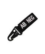 Condor Outdoor Blood Type Key Chain (ab Negative) Color- Black