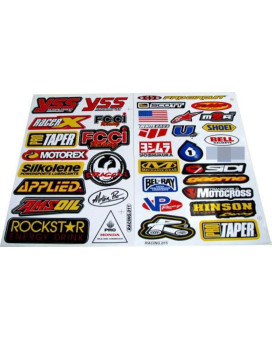 Racing Gear Decal Sticker Mx Motocross Dirt Bike ATV 2 Sheets R203 by Rockstar