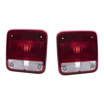 Brock Replacement Driver and Passenger Set Tail Lights Compatible with 1985-1996 G10 P10 P20 G1500 G20 G2500 P2500 G30 G3500 P3500 Van 5977495 5977496