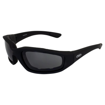 Global Vision Kickback Motorcycle Glasses (Black Frame/Smoke Lens)