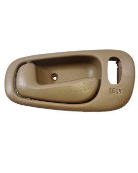 PT Auto Warehouse TO-2542E-LH - Inside Interior Inner Door Handle, Beige/Tan - with Power Lock Hole, Driver Side