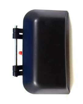 PT Auto Warehouse CH-3307P-RL - Outside Exterior Outer Door Handle, Primed Black - Driver Side Rear