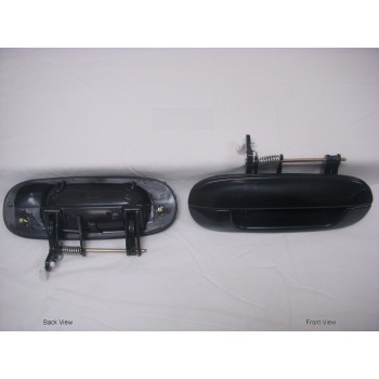 PT Auto Warehouse GM-3721S-FRK - Outside Exterior Outer Door Handle, Smooth Black - without Keyhole, Passenger Side Front