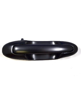 PT Auto Warehouse MA-3801S-RL - Outside Exterior Outer Sliding Door Handle, Smooth Black - Driver Side Rear