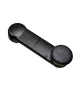 PT Auto Warehouse FO-1503A - Window Crank Handle, Textured Black - (Left = Right)