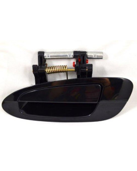 PT Auto Warehouse NI-3118S-RL - Outside Exterior Outer Door Handle, Smooth Black - Driver Side Rear