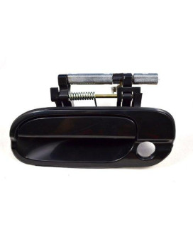 PT Auto Warehouse NI-3175S-FL - Outside Exterior Outer Door Handle, Smooth Black - Driver Side Front