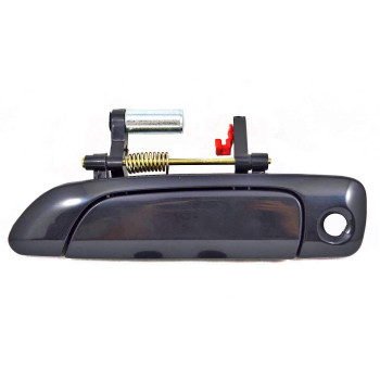 PT Auto Warehouse HO-3232S-FL - Outside Exterior Outer Door Handle, Smooth Black - 4-Door Sedan, Driver Side Front