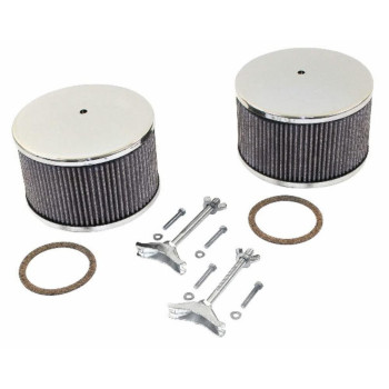 Air Filter Assemblies, 3-3/4 Tall, for Kadron Carbs, Pair, Compatible with Dune Buggy