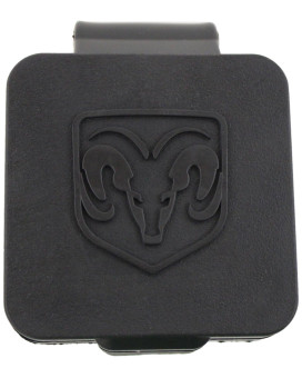 Genuine Dodge RAM Accessories 82208454AB Hitch Receiver Plug with RAM's Head Logo