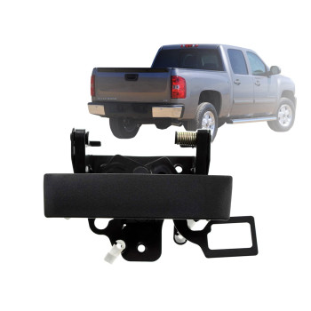 APA Replacement Textured Black Tailgate Handle with Locking for 2007-2014 Silverado Sierra 1500 2500 3500 GM1915124