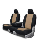 Custom Fit Seat Covers for Ford F-150 60-40 Style Seat Beige Neoprene Fabric