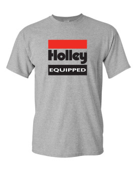 Holley 10022-XXLHOL Equipped T-Shirt - Gray