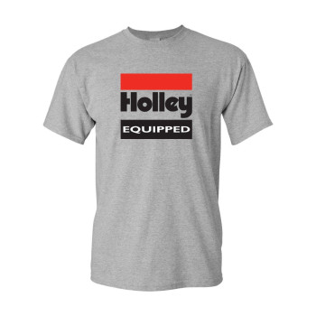 Holley 10022-XXLHOL Equipped T-Shirt - Gray