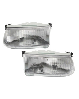 95 96 97 98 99 00 01 Ford Explorer Headlight Headlamp Composite Halogen Front Head Light Lamp Set Pair Left Driver And Right Passenger Side