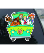 Scooby Doo MiniVan Vynil Car Sticker Decal - 7