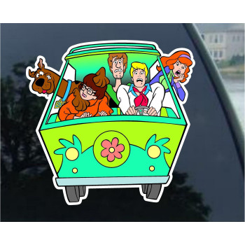 Scooby Doo MiniVan Vynil Car Sticker Decal - 7