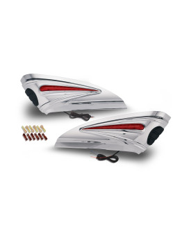 Show Chrome Accessories 52-816 LED Motorcycle Saddlebag Scuff Accents for Honda GL1800 Goldwing 2012-17