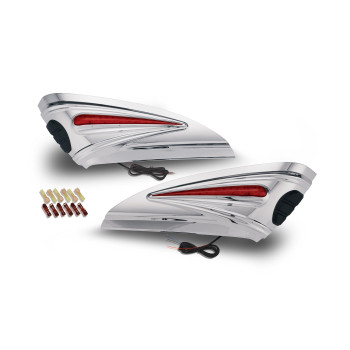 Show Chrome Accessories 52-816 LED Motorcycle Saddlebag Scuff Accents for Honda GL1800 Goldwing 2012-17