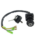 Ignition Key Switch Compatible with/Replacement for Kawasaki KLF220 A1/A2/A3/A4/A5/A6/A7/A8 Bayou 220 1988 1989 1990 1991 1992 1993 1994 1995, KLF110 B2 Mojave 110E 1988 ATV 27005-1131