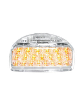 GG Grand General 77231 Amber 31-LED Peterbilt Headlight Turn Signal Sealed Light with 3 Wires for Front/Park/Turn Functions and Clear Lens, Amber/Clear