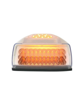 Grand General 77233 Amber Spyder 42-LED Peterbilt Headlight Turn Signal Sealed Light with 3 Wires for Front/Park/Turn Functions and Clear Lens